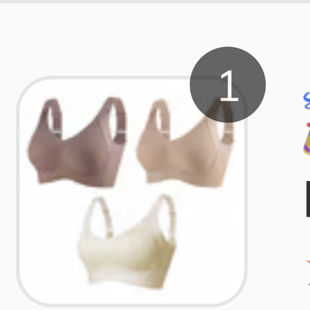 Women's Seamless Comfort Bras - Set of 3